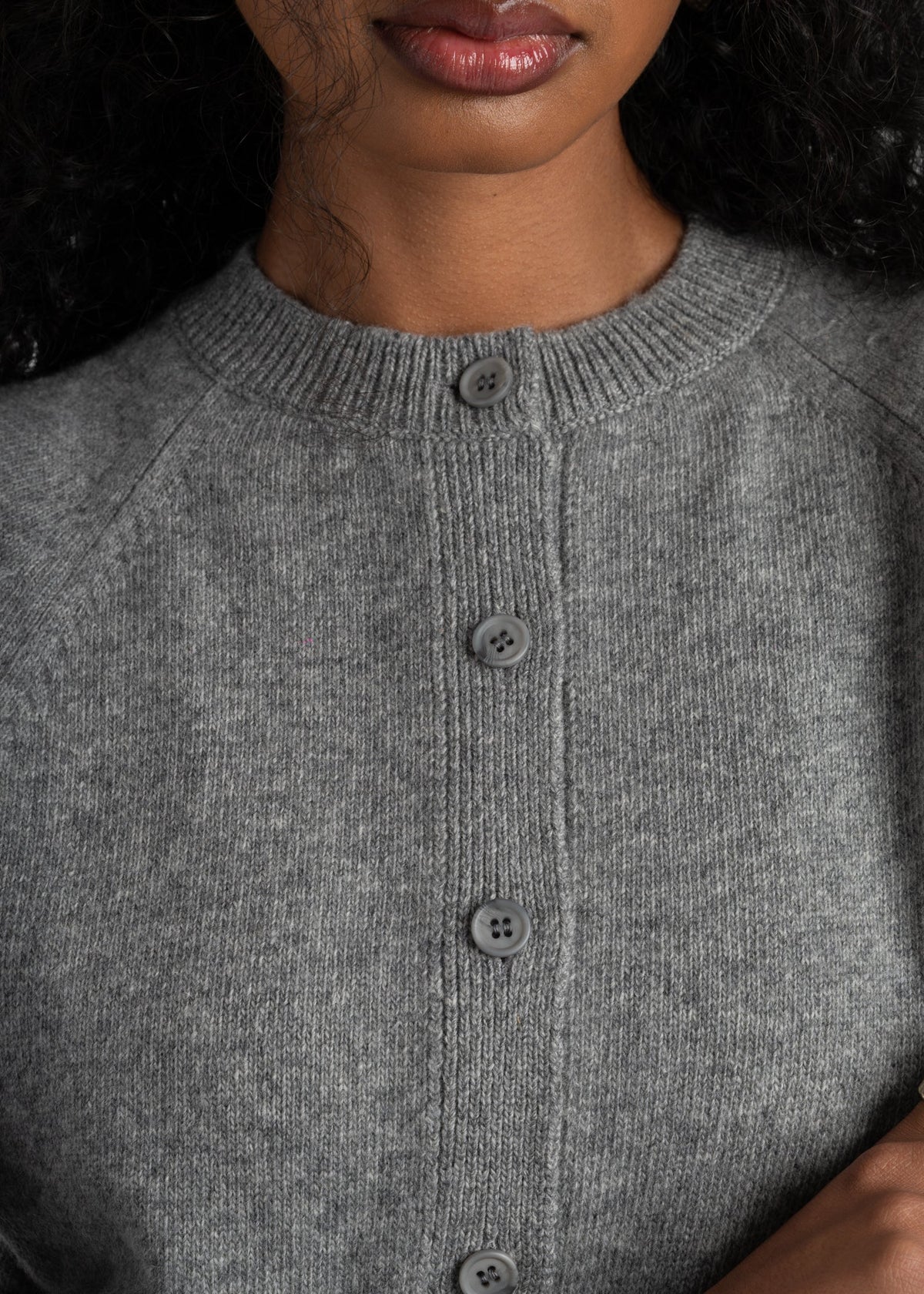 Cardigan Emily Merino Wool - Grey