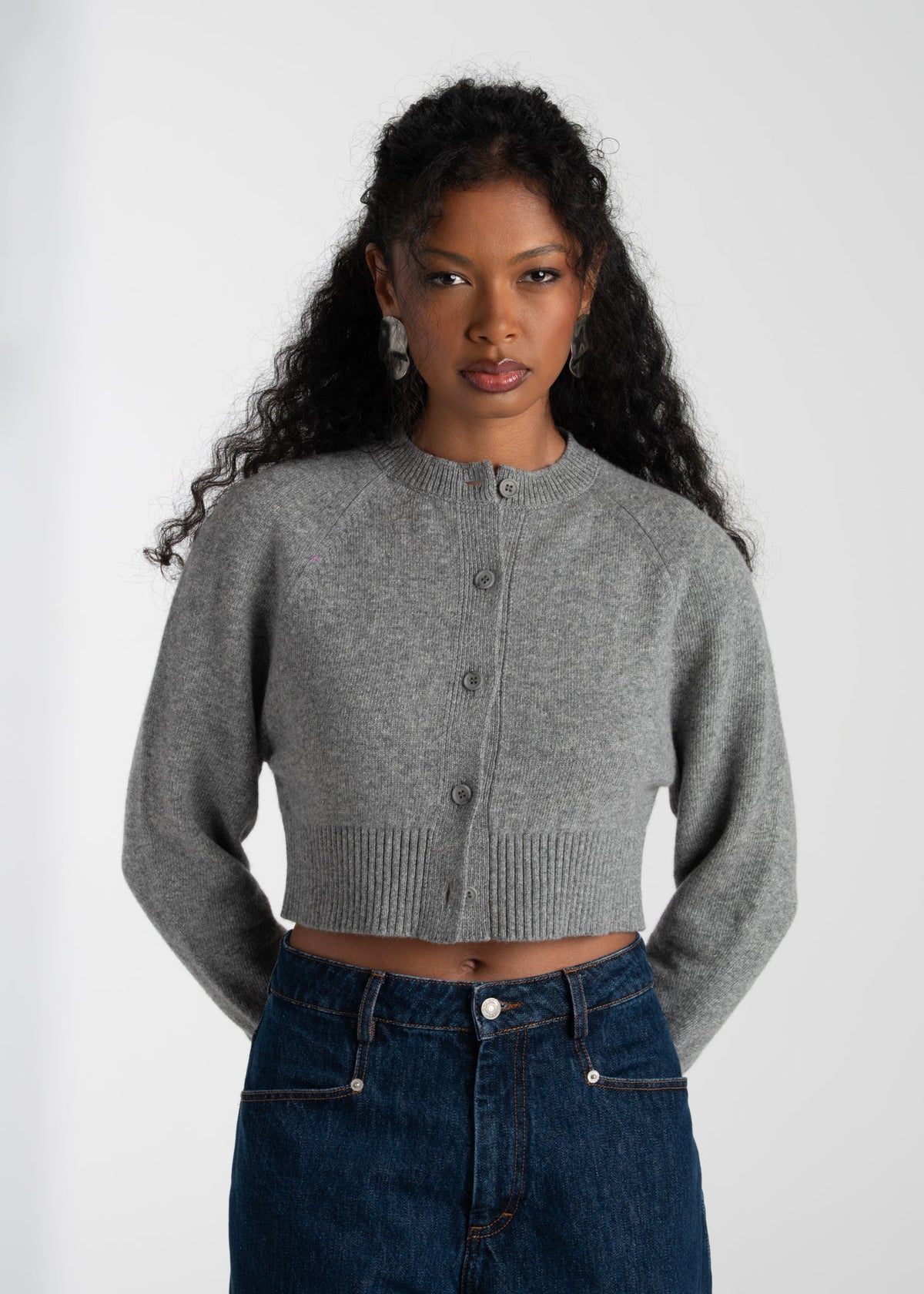 Cardigan Emily Merino Wool - Grey