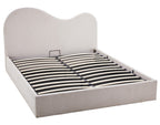 Lucas - Cama Con Arcón - Terciopelo Texturizado - Beige