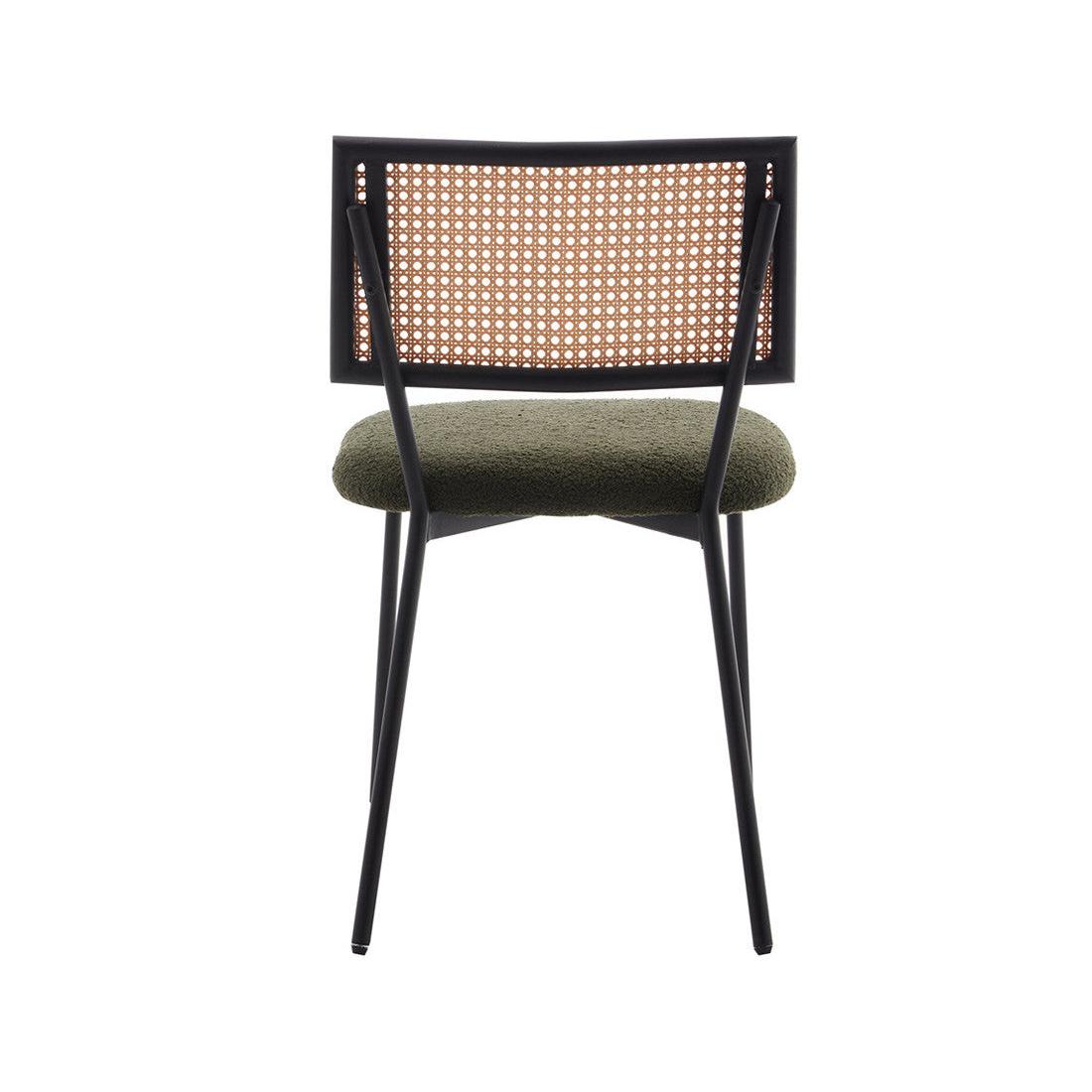 Luciano - Pack De 2 Sillas - Tejido Borreguito - Verde Caqui