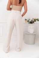 LUCIEN Écru - Pantalon À Pinces
