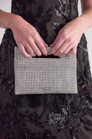 Lucinda Mini Strass Shoulder Bag - Transparent