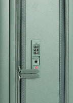 Luggage Studio Foldable - Maleta de cabina rígida plegable de policarbonato con cerradura TSA y ruedas multidireccionales - Verde