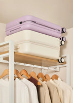 Luggage Studio Foldable - Maleta de Cabina Rígida Plegable de Policarbonato con Cerradura TSA y Ruedas Multidireccionales - Lavanda
