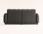Luigi - Straight 3-Seater Sofa - Corduroy - Grey
