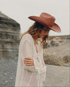 Luke Straw Hat - Terracotta