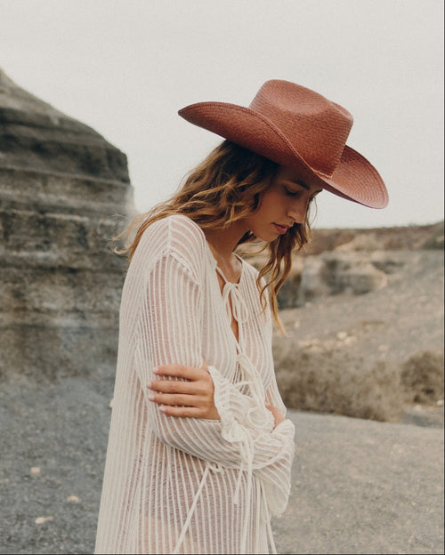 Luke Straw Hat - Terracotta