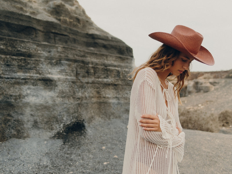 Chapeau Paille Luke - Terracotta