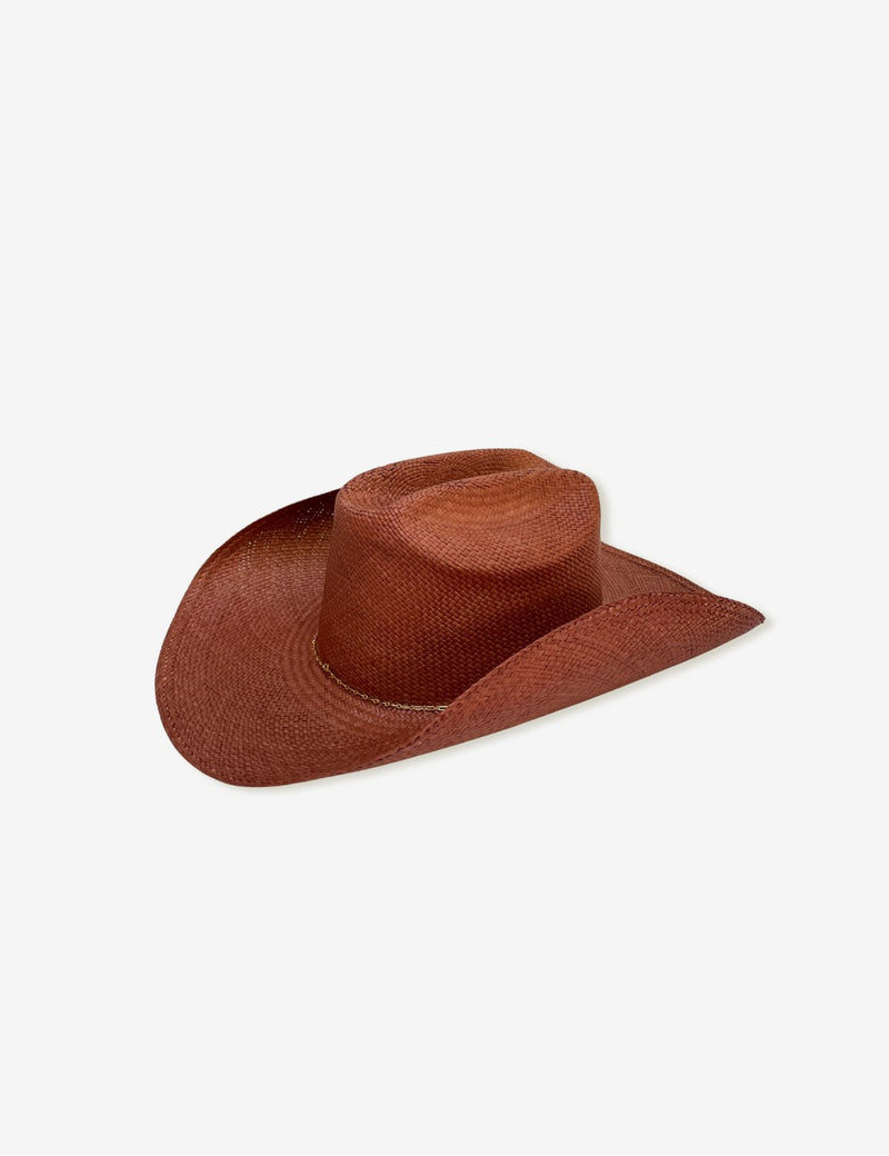Chapeau Paille Luke - Terracotta
