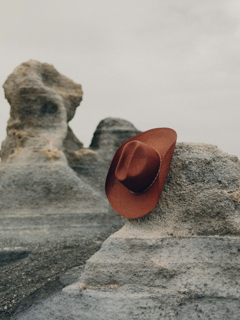 Chapeau Paille Luke - Terracotta