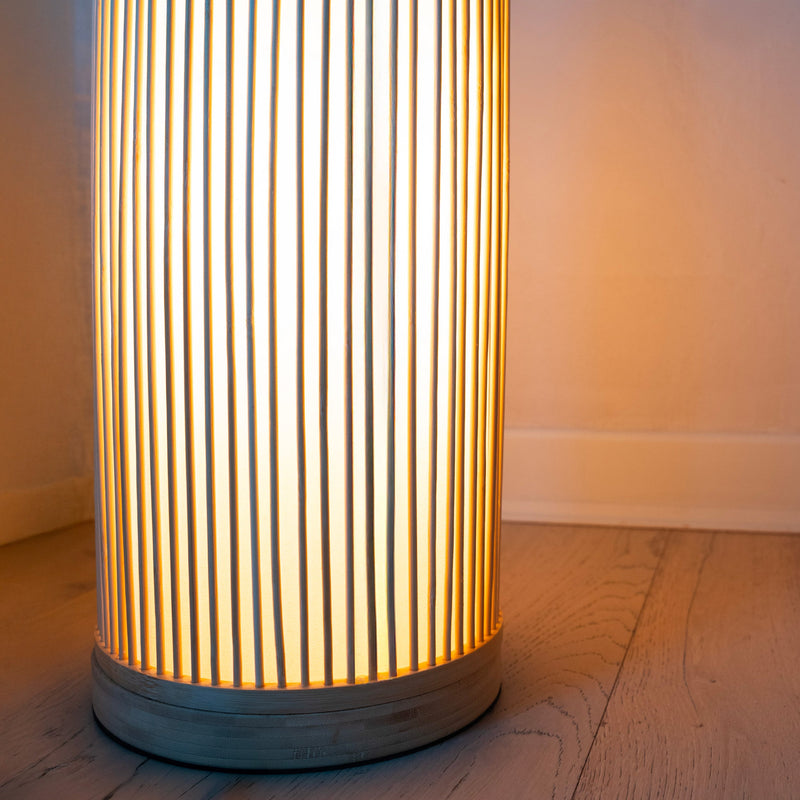 Lampadaire Huron en bambou naturel