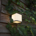 Doblo Cube - Mains Wall Light - Aluminium - Dark Grey