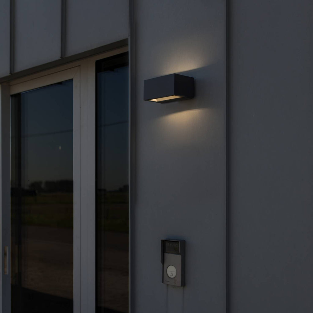 Gemini - Mains Wall Light - Aluminium - Dark Grey