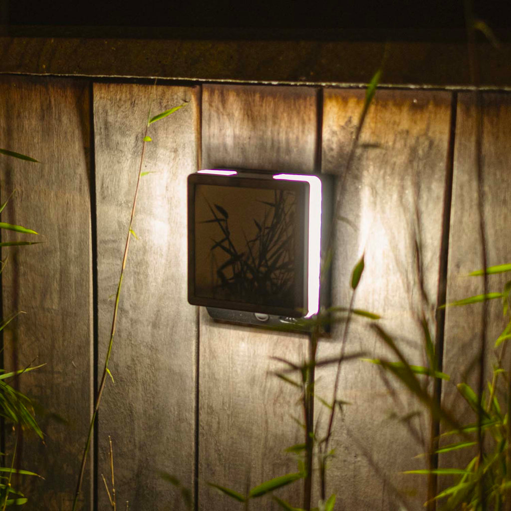 Moze Solar - Solar Wall Light - Aluminium - Matt Black