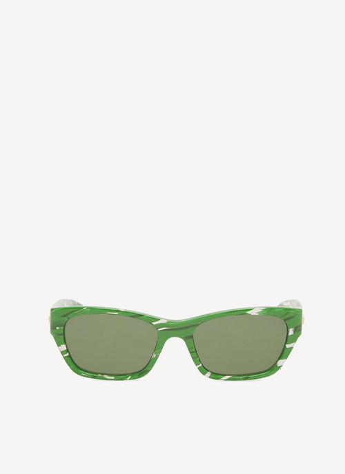 Bottega Veneta - Lunettes De Soleil - Vert - Femme