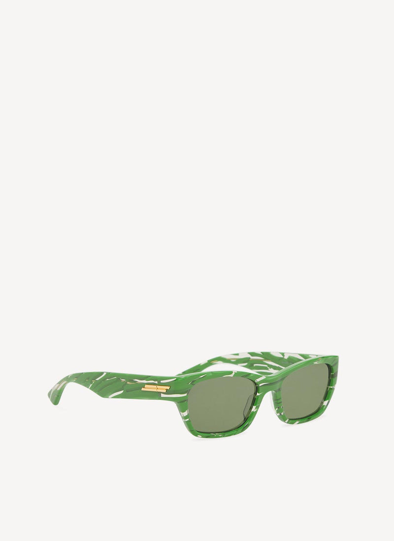 Bottega Veneta - Lunettes De Soleil - Vert - Femme