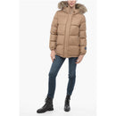 Luxe Pack Wool Blend Down With Fur-Edged Hood Jacket