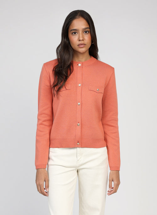 Luzi Orange Cardigan