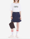 Maison Kitsuné - Mini A-Line Skirt In Indigo Denim - Washed Indigo - Women
