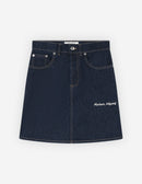 Maison Kitsuné - Mini A-Line Skirt In Indigo Denim - Washed Indigo - Women