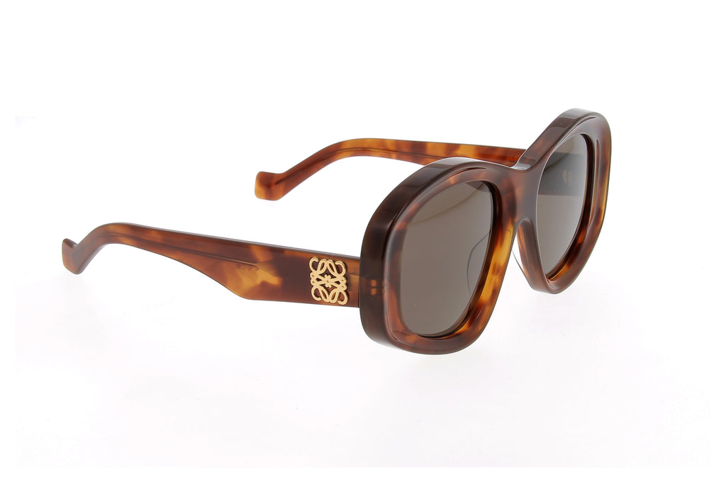 Luxury Eyewear – Sunglasses - Loewe, brown tortoiseshell sunglasses, side view