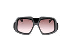 Luxury Eyewear – Lunettes De Soleil - Loewe, lunettes de soleil grises et noires, verres roses, vue de face