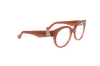 Luxury Eyewear – Okulary przeciwsłoneczne - Loewe, brązowe octanowe okulary korekcyjne, widok z profilu trzy czwarte