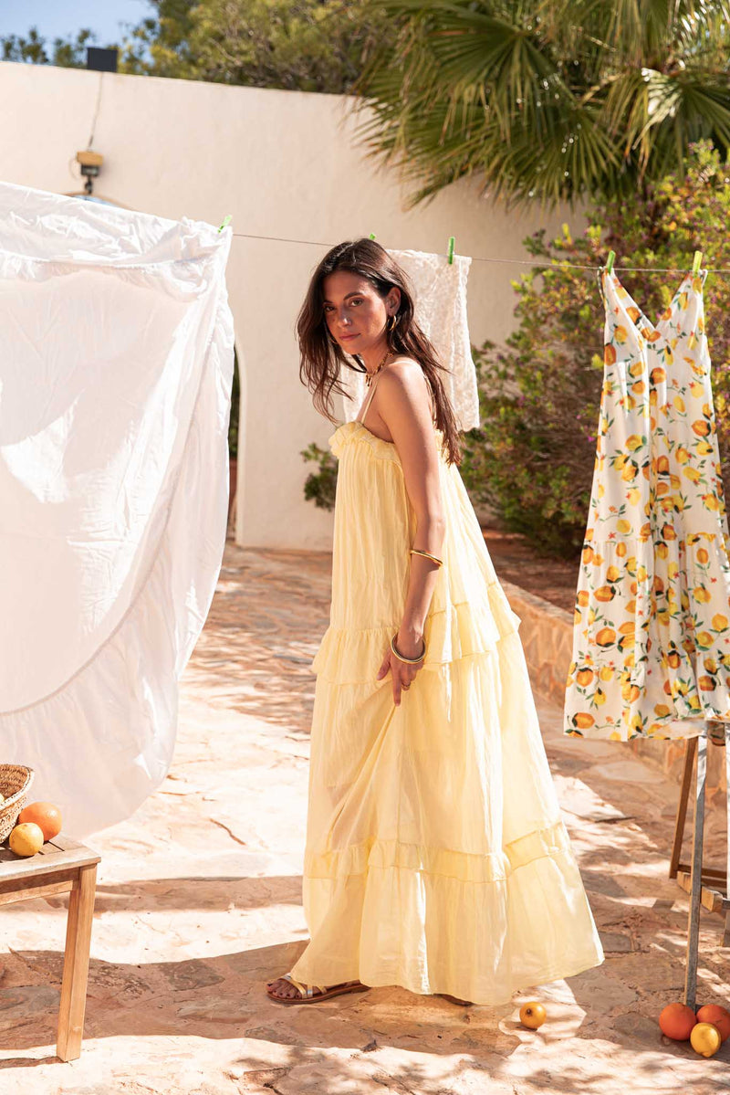 LYDIE Jaune - Robe Longue