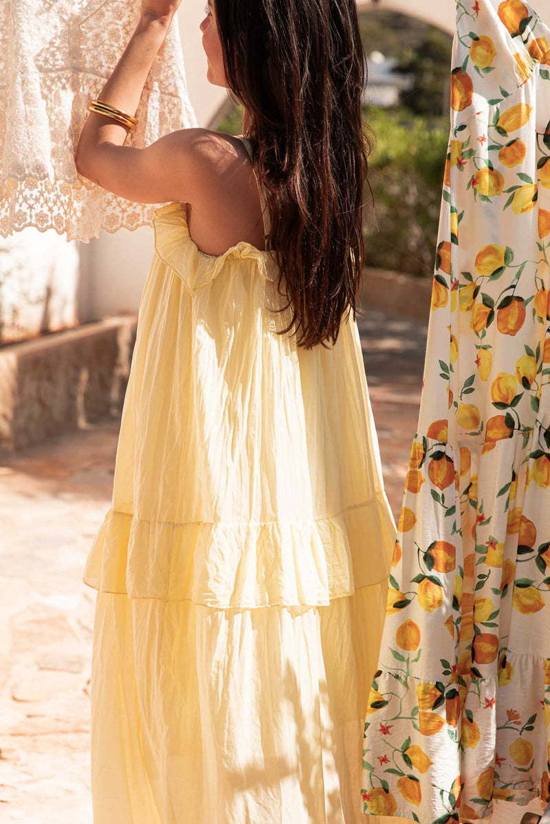 LYDIE Jaune - Robe Longue