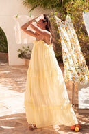 LYDIE Jaune - Robe Longue