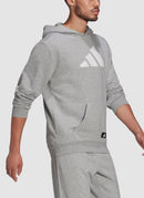 Adidas - Hoodie Future Icons 3 Bar - Medium Grey Heather - Homme