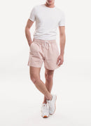 Nike - Short Club Woven Washed Flow - Pink Oxford,White - Homme