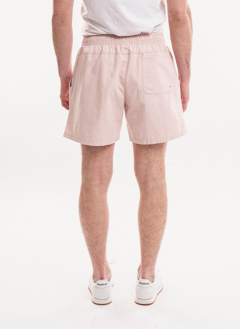 Nike - Short Club Woven Washed Flow - Pink Oxford,White - Homme