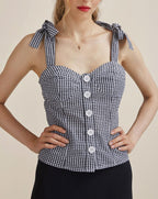Top Angelo - Vichy Negro