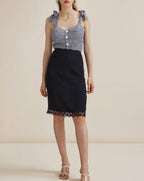 Top Angelo - Vichy Negro