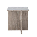 Clea - Side Table - Brown - Marble