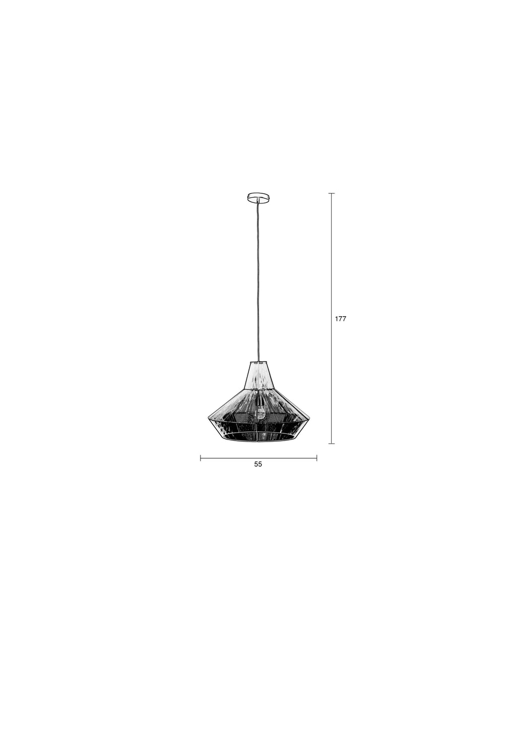 Fairy - Pendant Lamp - Cotton - Sky Blue