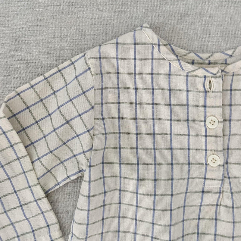 Mabo - Blouse August Cream Windowpane