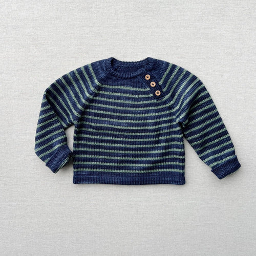 Jersey rayas verde marino - Selección Mabo disponible en amaetc.com, concept store eco amigable para niños