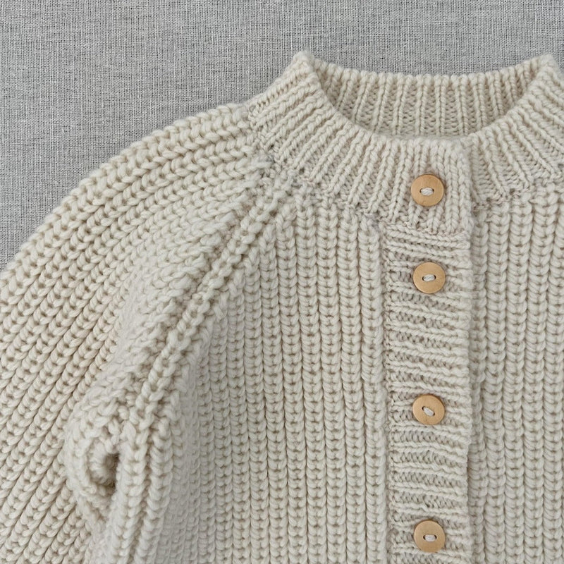 Mabo - Cardigan Fisherman Vintage Eggshell