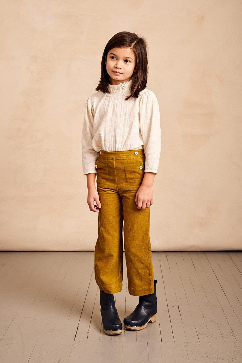 Blusa Loulou de gasa de algodón color crema - Selección Mabo disponible en amaetc.com, concept store ecológico para niños