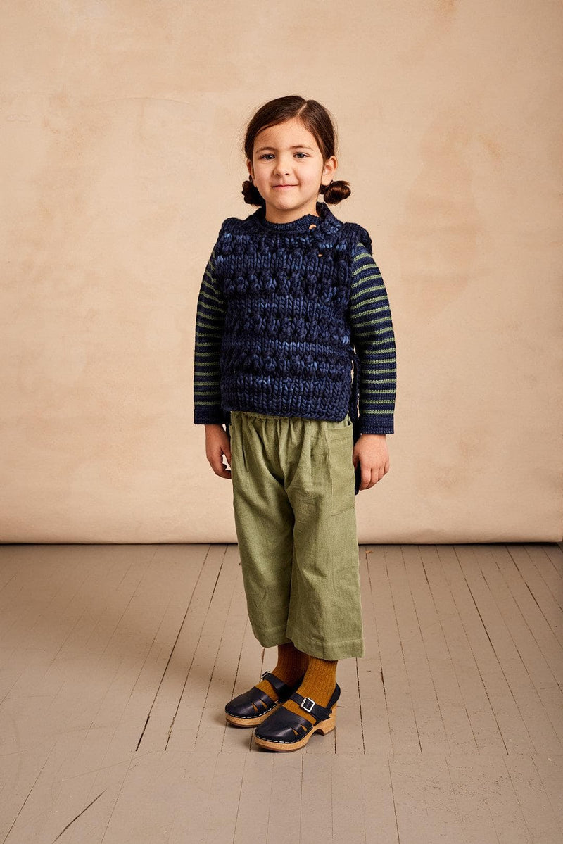 Maude corduroy sea spray velvet pants - Mabo selection available on amaetc.com, eco friendly concept store for children