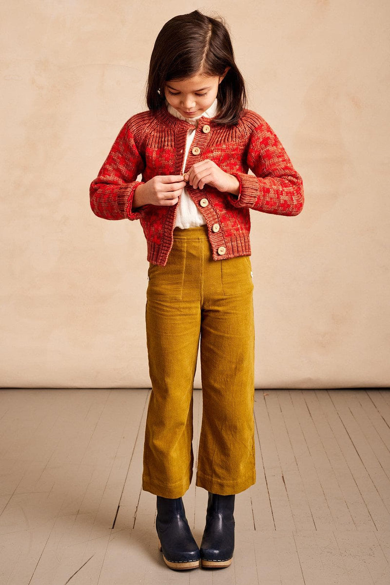 Pantalón Remy de pana verde oliva - Selección Mabo disponible en amaetc.com, concept store eco-friendly para niños