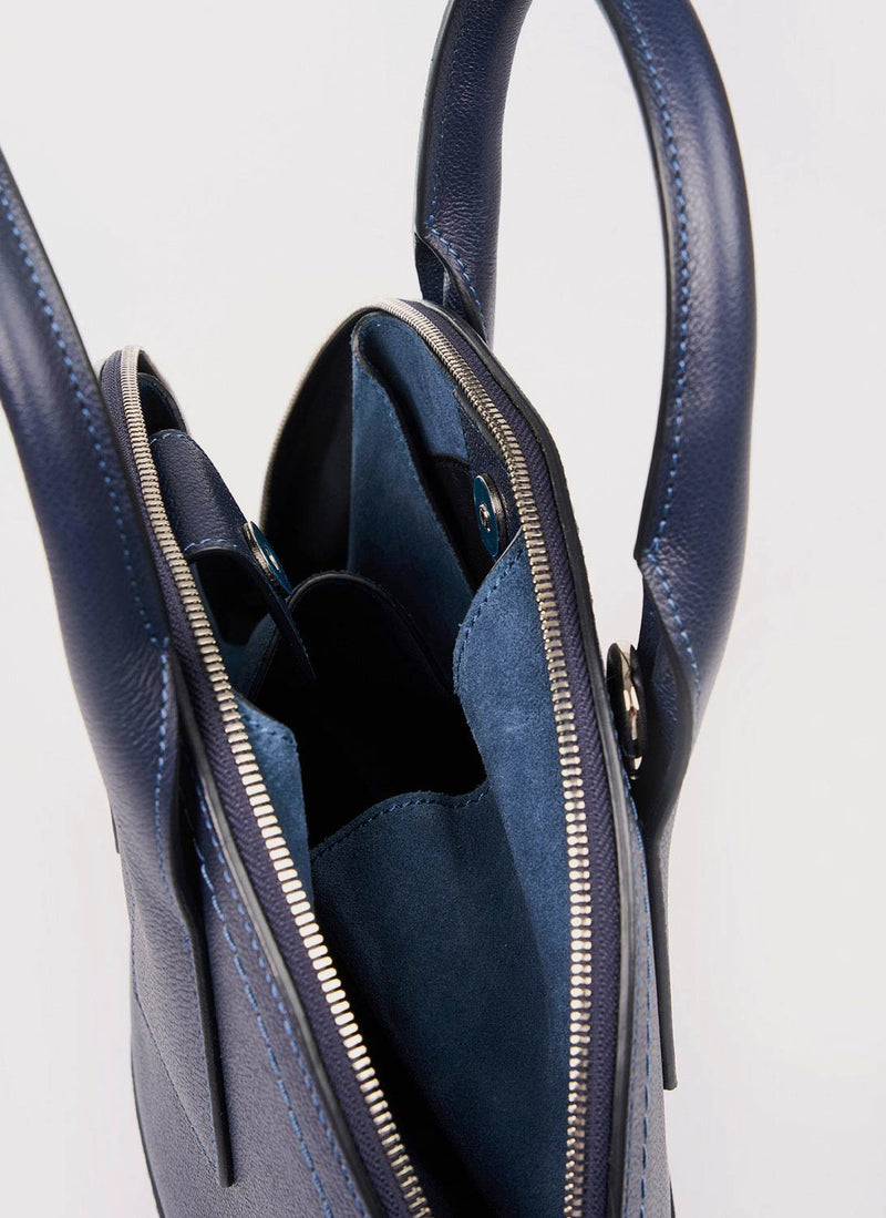 Lancel - Sac Porté Main Macaron M - Indigo - Femme