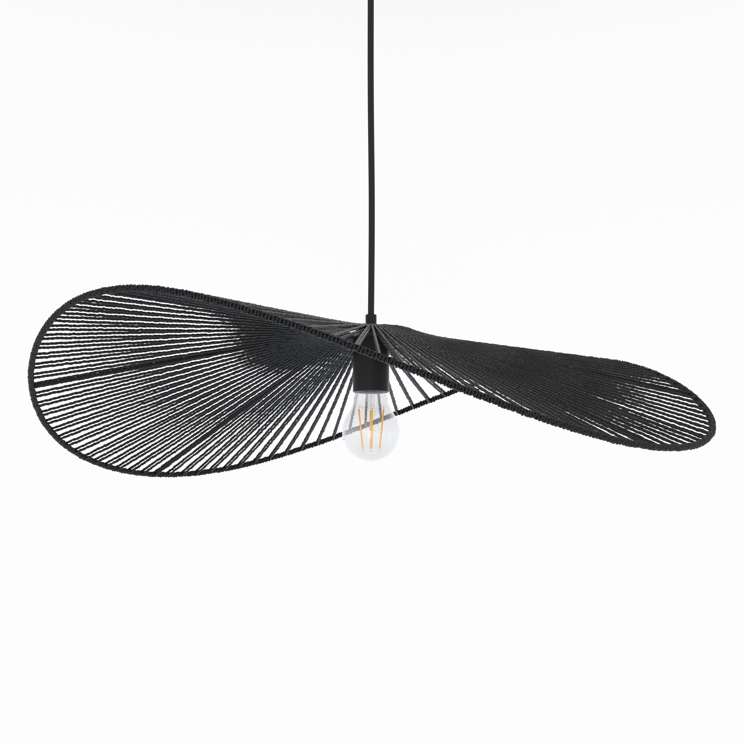 Mada - Suspension Noire En Papier De Corde