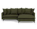 Madison - Right Corner Sofa - 4 Seater - Textured Fabric - Green