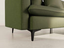 Madison - Right Corner Sofa - 4 Seater - Textured Fabric - Green
