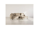 Madison - Right Corner Sofa - 4 Seater - Textured Fabric - Taupe