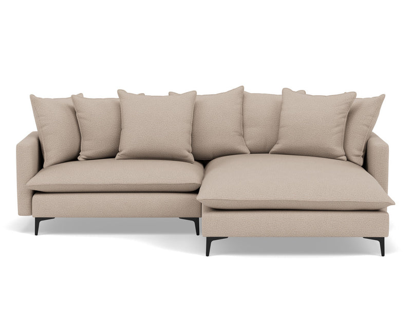 Madison - Right Corner Sofa - 4 Seater - Textured Fabric - Beige
