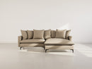 Madison - Right Corner Sofa - 4 Seater - Textured Fabric - Taupe